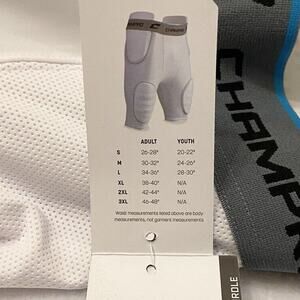 Champro Formation 5-Pad Integrated Football Girdle Men Sz M Cushion/Protection